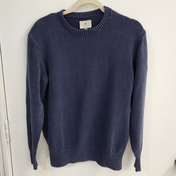 Tuckernuck Sweaters - TUCKERNUCK Navy Blue Stone Washed Cotton Anne Crewneck Sweater Womens XS